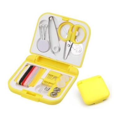 Imagem de Mini Kit de costura de bolso viagem emergência Amarelo - Armarinhos Be