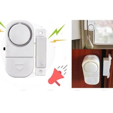 Imagem de Kit 3 Aviso Sonoro Para Porta Aberta Com Bateria Sem Fio  - Home Goods