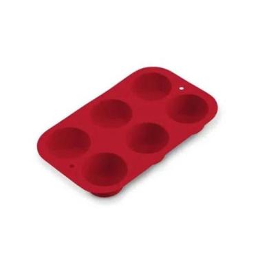Imagem de Forma De Silicone Cupcake 6 Cavidades Vermelha Multilaser - UD152