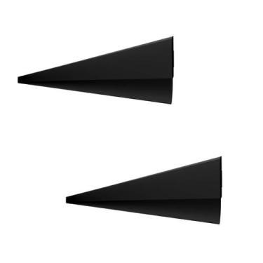 Imagem de Kit 2 veda porta adesivo 80 cm ajustavel preto poeira agua inseto - CO