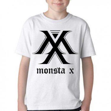 Imagem de Camiseta Infantil ou adulto monsta x k pop bts Blusa Criança todos tam