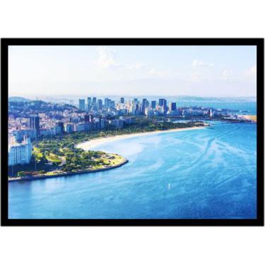 Imagem de Quadro Decorativo Cidade Rio De Janeiro Praia Do Flamengo Paisagem Com