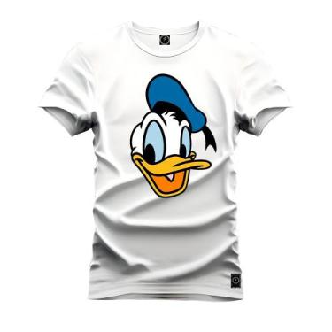 Imagem de Camiseta Algodão Confortável Premium Pato Donald - Nexstar, M, Branco