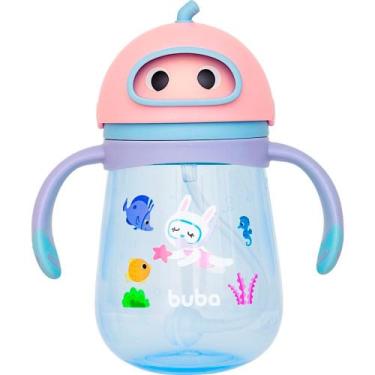 Imagem de Copo Para Bebê Com Válvula Anticólica Mergulho Rosa 300ml Buba, Rosa
