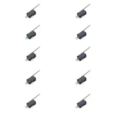 Imagem de Kit 10 Chave Micro Switch Fim Curso 16a C/ Haste 60mm - Fox Tools