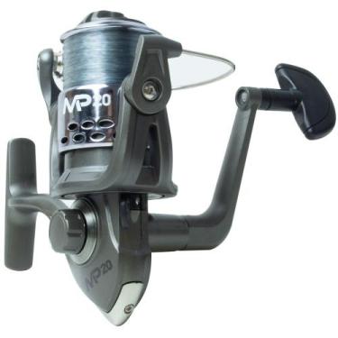 Imagem de Molinete Albatroz MP 40 Com Linha, Mp fume, Prata