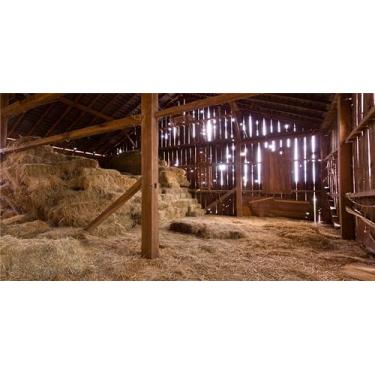 Imagem de BELECO Pano de fundo de presépio de celeiro de fazenda ocidental de tecido de 6 x 3 m, cena de manjedoura de celeiro antigo, fardos de palha, palheiro, fundo de casa de fazenda, festa de Natal, decoração de presépio, crianças, recém-nascidos, adereços para sessão de fotos