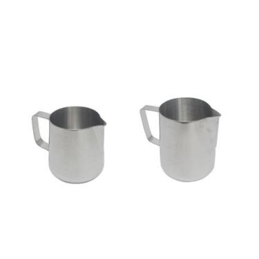 Imagem de Kit Jarras Americanas Leiteiras Pitcher Inox 350ml E 550ml - FRIGOPRO