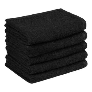 Imagem de Toalha de Rosto Preta Absorvente e Antialérgica Ideal Para Sua Casa En