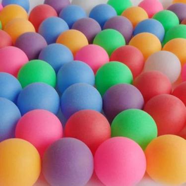 Imagem de Bolinhas De Ping Pong Cores Sortidas Pacote C/ 6 Unidades - Escritex