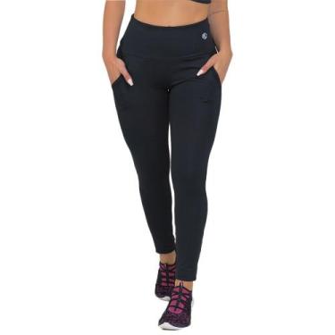 Imagem de Legging Feminina Fitness Bolso Preto - Manalinda, P, Preto