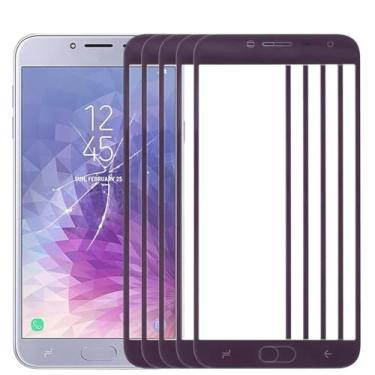 Imagem de HONGYAN Peças de substituição de telefone celular 10 pcs Lente de vidro exterior da tela frontal para Samsung Galaxy J4 Acessórios telefônicos