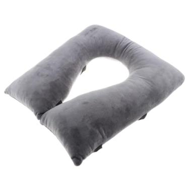 Imagem de Fenteer Capa para assento de vaso sanitário, riser, simples, prático, leve, universal, almofada de cabeceira para idosos e deficientes, Cabaça Tipo Cinza