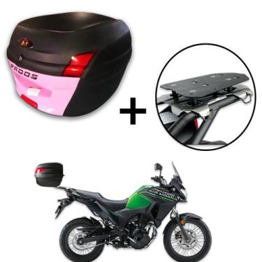 Imagem de Baú 34 litros Awa Proos com Bagageiro para VERSYS X300 2018-2023, Rosa
