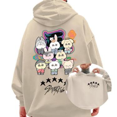 Imagem de Moletom Blusa De Frio Skz Stray Kids Star Banda Kpop Cartoon - Abstrac