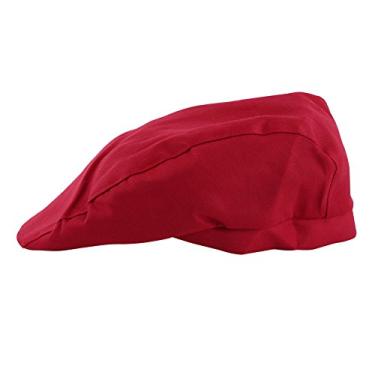 Imagem de Chapéu de Chef Boina Bico de Pato para Homens e Mulheres, Padeiro de Catering, Cozinheiro Com Material de Poliéster e Algodão Adequado para Faculdades de Catering, Escolas,
