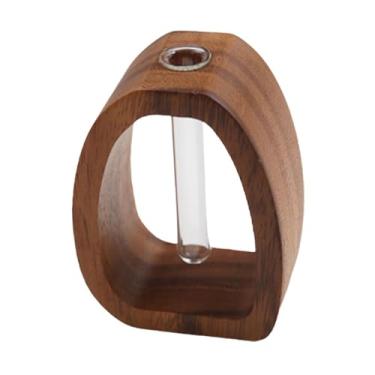 Imagem de XLWLLNJ Planta de madeira Propagação de suporte Vaso de flores Decorativo Arranjo de flores para o quarto do Dia dos Namorados