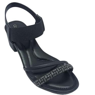 Imagem de Sandália Ramarim Feminina Conforto e Estilo, Preto, 37