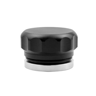 Imagem de LC LICTOP Boleto de solda de liga de alumínio de 2,5 cm no enchimento da tampa do pescoço óleo combustível tanque de água, preto e prata