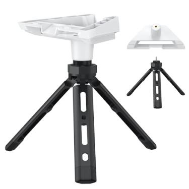 Imagem de CAMWAY Suporte para mini tripé Starlink – tripé satélite portátil com adaptador de montagem para Starlink Mini, acessórios Starlink à prova d'água para trailer/acampamento/exterior, 180° ajustável