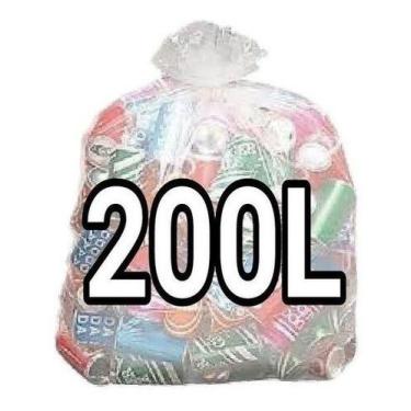 Imagem de Sacos De Lixo Transparente 200l Reforçado 100 Un Fabricante - HIGIPACK