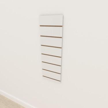 Imagem de Painel canaletado 18mm Branco Texturizado altura 90 cm comp 30 cm - E-
