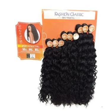 Imagem de Cabelo Cacheado DIVA Bio Fibra Fashion Classic 300g cor 1B - Fashion L