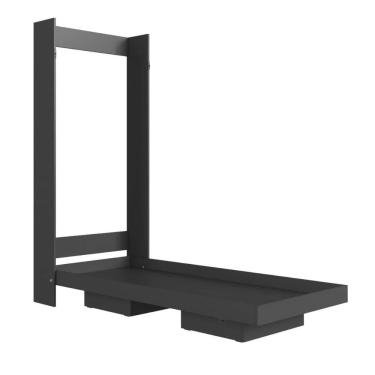 Imagem de Cama Articulada Solteiro Vertical com 2 Nichos CV1080 80cm Grafite - Art In Móveis