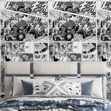 Imagem de Papel De Parede Adesivo Lavável Folhas de Palmeira Tons Verdes Quarto 