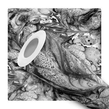 Imagem de Papel De Parede Adesivo Lavável Folhas de Palmeira Tons Rose Quarto Sa