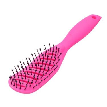 Imagem de Escova de massagem no couro cabeludo para mulheres | Curly Curved Shaped Quick Dry | Design ergonômico Home Salon Styling Tools (02)