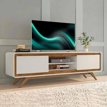 Imagem de Rack Channel 1.8 Off White/Nature - Potenza Móveis