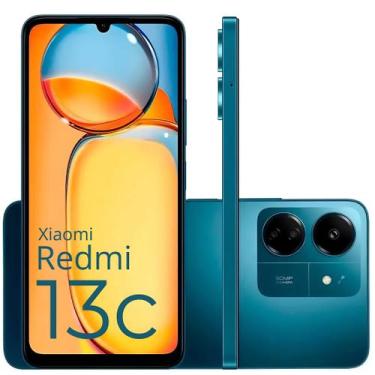 Imagem de Smartphone 13C 256GB /128GB câmera tripla 50MP 13MP Midnight Black Pre