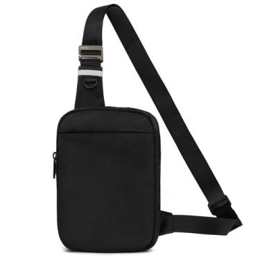 Imagem de Sling Bag OSOCE Small para homens e mulheres, anti-roubo, preta