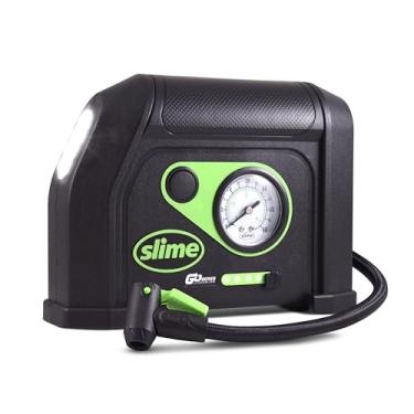 Imagem de Slime 40084 Inflador de pneu, bomba de compressor de ar portátil, sem fio, bateria de íon de lítio e luz LED, recarregável, inflação de 8 minutos