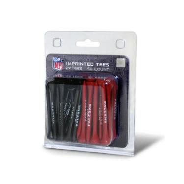 Imagem de Team Golf NFL Atlanta Falcons Pacote com 50 camisetas de golfe de 6 cm, pacote com 50, tamanho regulamentar, várias cores de times
