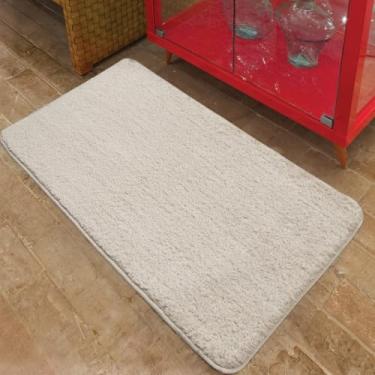 Imagem de Tapete Linha Vip Liso Pelo Baixo Antiderrapante - Jolitex - Palha - 100x140cm