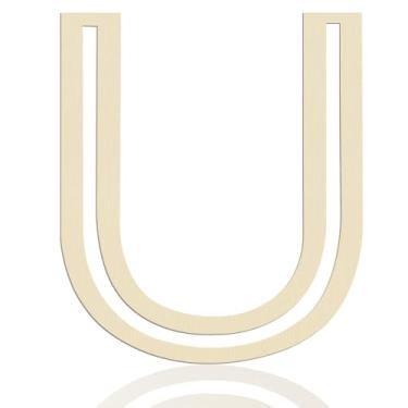 Imagem de She Love Letras De Madeira 12", 1/5" Espessura, Grandes Recortes U Madeira, Alfabeto Inacabado Para Decoração Parede, Artesanato, Pintura Faça Você Mesmo, Festa Aniversário, Berçário, Feriado, Casa