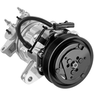 Imagem de SYKRSS Compressor A/C de ar condicionado 98576 com embreagem compatível com Jeep Liberty 2002-2005, V6 3,7L
