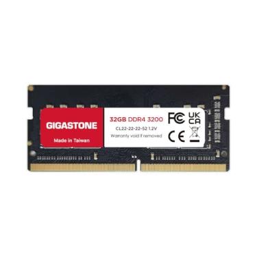 Imagem de 【Somente laptop DDR4】 GIGASTONE 32GB DDR4 3200MHz (2933MHz ou 2666MHz) PC4-25600 (PC4-23400, 21300) CL22 1.2V SODIMM 260 pinos sem buffer, não ECC, atualização de memória de notebook de alto