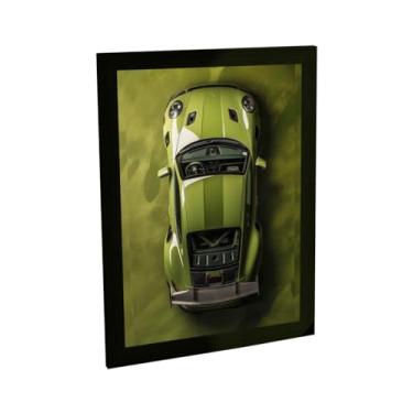 Imagem de Quadro Decorativo Carro Esportivo Verde Musgo Decoração Poster Quarto Sala