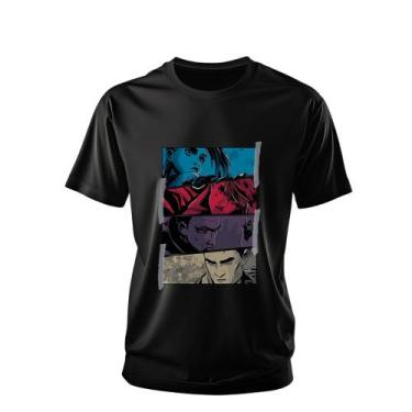 Imagem de Camiseta Unissex Arcane Vi e Jinx Lol Games Anime Lançamento - DM Clot