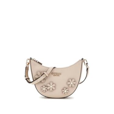 Imagem de GUESS Zaria Mini bolsa de ombro com zíper, Simply Taupe, One Size