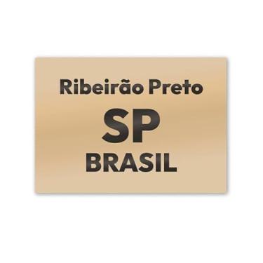 Imagem de Imã de Geladeira Ribeirão Preto São Paulo MDF 8cm x 5cm