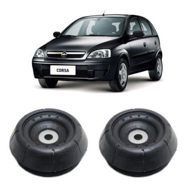 Imagem de Par Coxim Batente Dianteiro Chevrolet Corsa 2008 2009 2010 - QualyKits