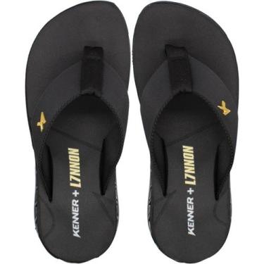 Imagem de Sandália de Dedo Kenner Rakka L7 Salto Vazado Macio Masculino, Preto, 