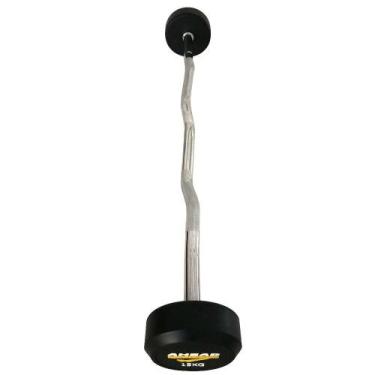 Imagem de Barra W Montada 20 KG AS3009 Ahead Sports Preto e Amarelo