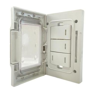 Imagem de 2 Interruptor Simples + Paralelo Embutir Prova Dágua Kalop