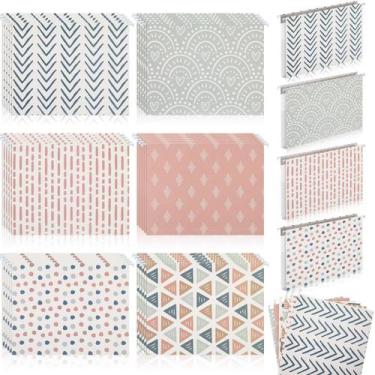 Imagem de Pastas de arquivo suspensas Qeeenar Boho 30 unidades 29,7 x 23,8 cm 6 