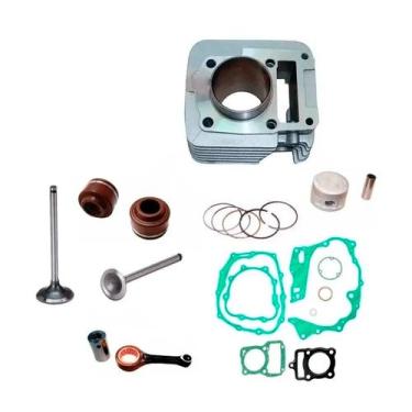 Imagem de kit cilindro pistao e aneis biela valvula ybr xtz 125 factor - AUTHO M